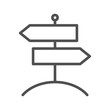 Signpost vector flat icon