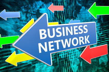 Wall Mural - Business Network