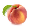 One peach with leaf