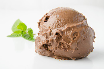 Aufkleber - Scoop of chocolate ice cream 