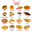 French Cuisine Icons