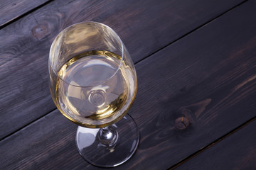 Poster - Glass of white wine