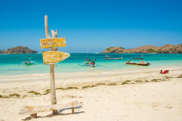 paradise at tanjung aan beach. lombok