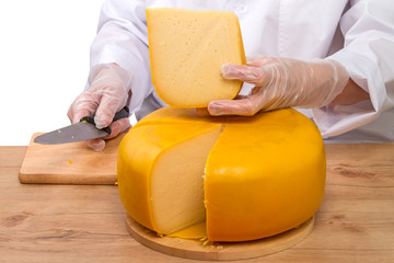 Poster - Large piece of cheese head