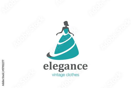 Elegant Woman Fashion Logo Design Vector Beauty Clothes Icon Stock Vector Adobe Stock Elegant Woman Fashion Logo Design Vector Beauty Clothes Icon Stock Vector Adobe Stock