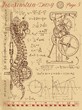 Frankenstein Diary with steampunk mechanism in human anatomy backbone