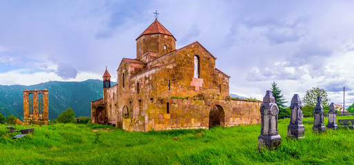 Wall Mural - The medieval Odzun Church and Funerary Monument, Armenia