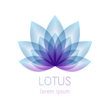 Beautiful Lotus Flower Symbol.