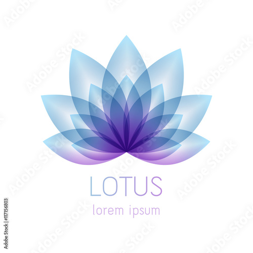 Beautiful lotus flower symbol. Tableau sur Toile