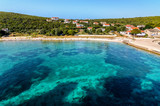 Fototapeta Kuchnia - A blue green paradise lagoon in Croatia