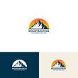 Mountain peak. Logo design element (7)