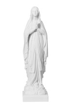 White Stone Statue Of Saint Mary