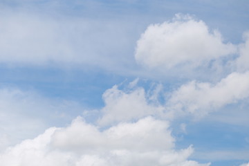 Wall Mural - Cloudscape with Sky and Clouds Background