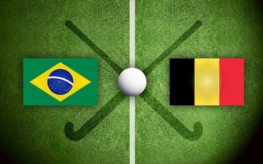 Brazil vs Belgium Field Hockey