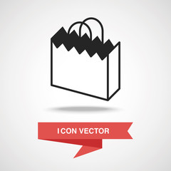 Poster - shopping bag icon