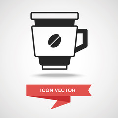 Sticker - hot coffee icon