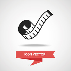 Canvas Print - measuring tape icon