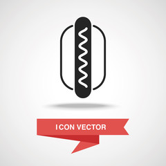 Poster - hot dog sausage icon