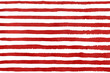 Watercolor red stripe grunge pattern.