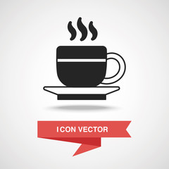 Sticker - hot coffee icon