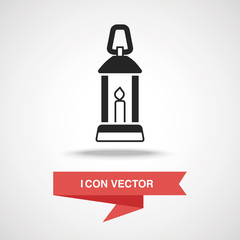 Poster - Christmas candle icon