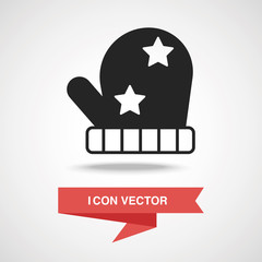 Sticker - winter gloves icon