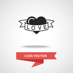 Sticker - love heart icon