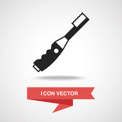 Poster - tooth brush icon