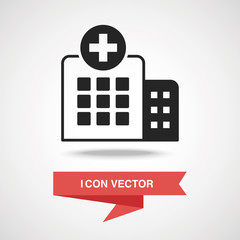 Sticker - hospital icon