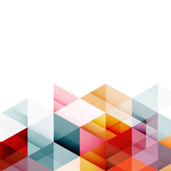 Wall Mural - abstract colorful geometric modern template for business or technology presentation, vector illustra