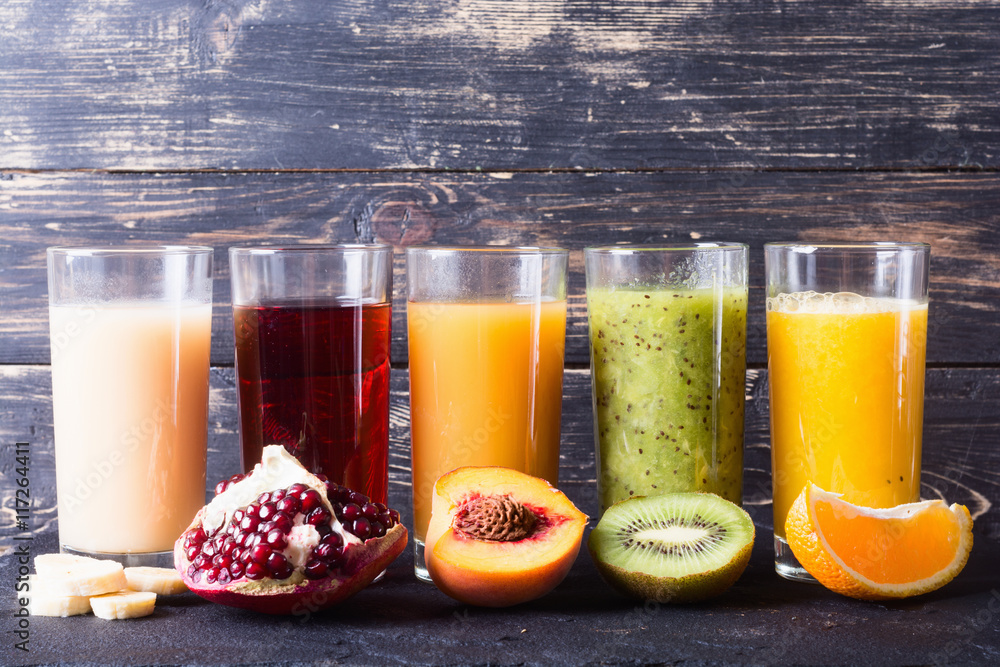 Fruit juice collection Stock Photo | Adobe Stock