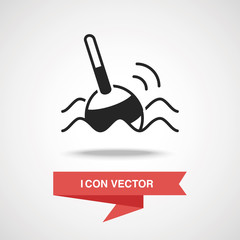 Poster - fishing bait icon