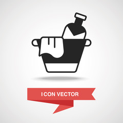 Sticker - champagne icon