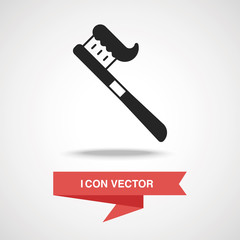 Poster - tooth brush icon