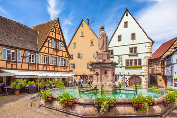 Wall Mural - Historic town of Eguisheim, Alsace, France