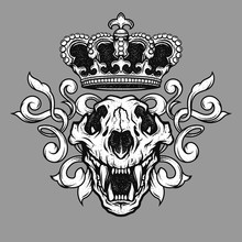 The Crown And The Lion Skull.