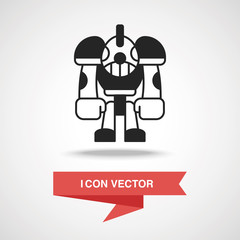 Canvas Print - robot icon