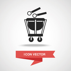 Sticker - drum icon