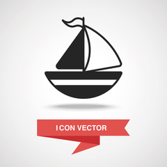 Wall Mural - boat icon