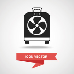 Canvas Print - electric fan icon