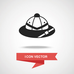 Poster - camping hat icon