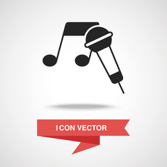 Canvas Print - record microphone icon