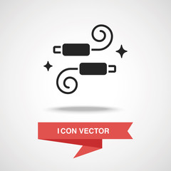 Sticker - party decorate ribbon icon