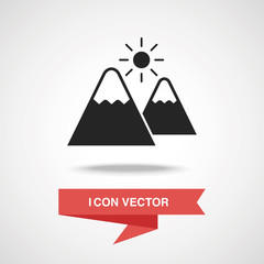 Sticker - mountain icon