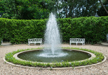 Fountain In The Garden Center