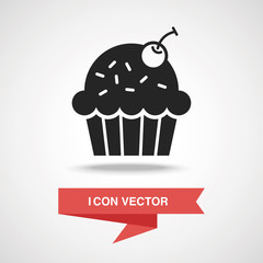 Sticker - cupcake icon