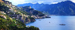 Breathtaking views of Amalfi coast, Italy