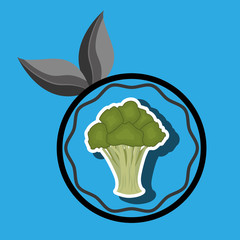 Sticker - farm fresh food symbol