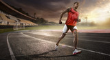 Fototapeta  - Sport. athletics running track