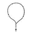 rosary beads religion icon